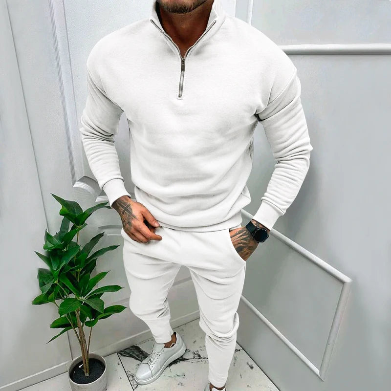 Mathieu Lambert® | Half-Zip Sweater - Weiß