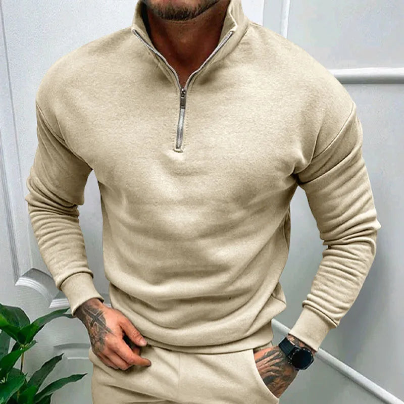 Mathieu Lambert® | Half-Zip Sweater - Aprikose