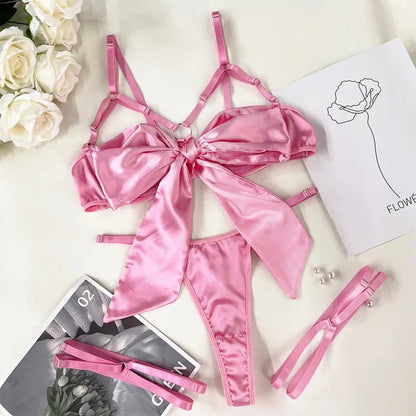 Vivienne Moreau® | Satin Fliege Set